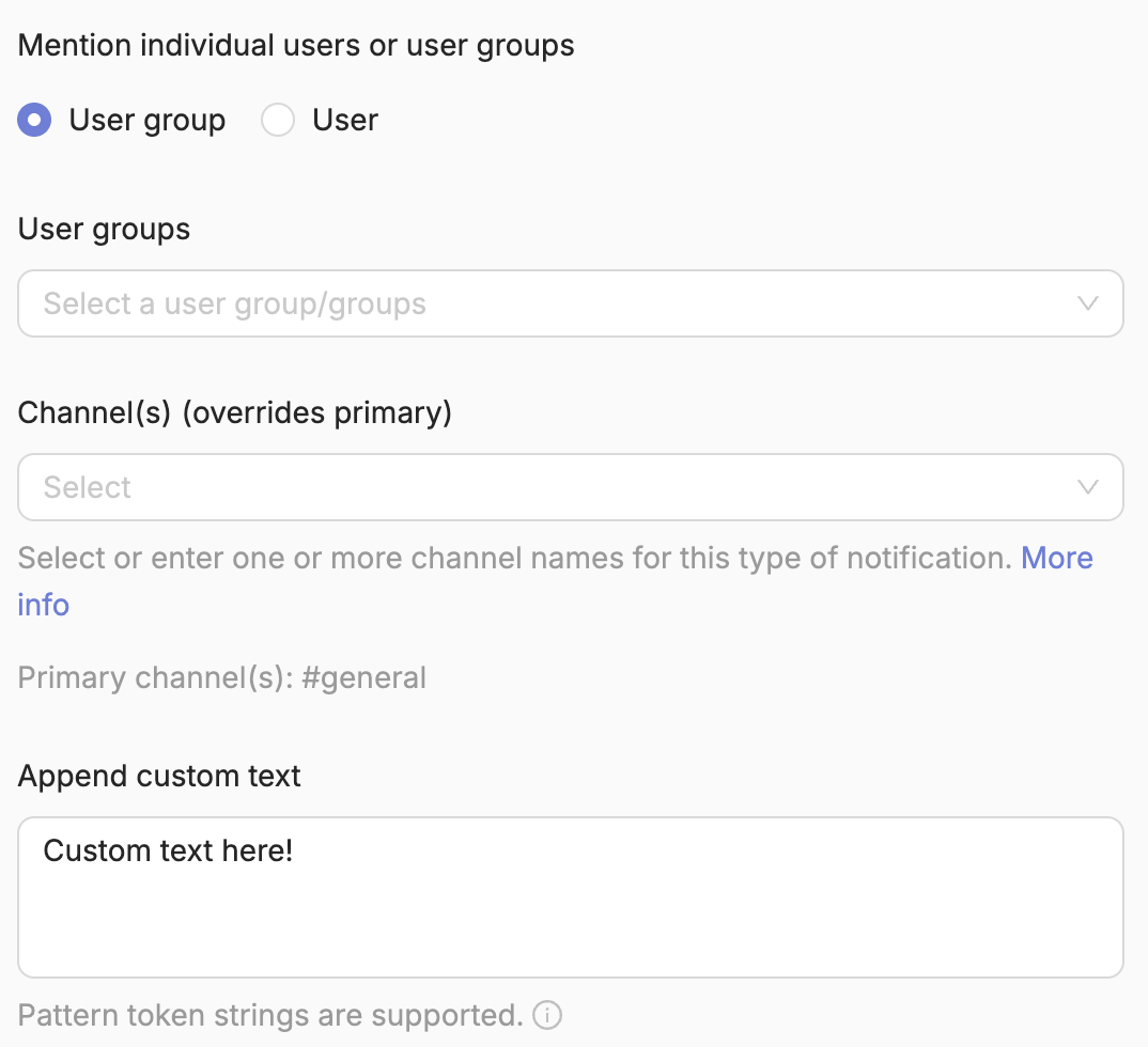 Customizing notifications